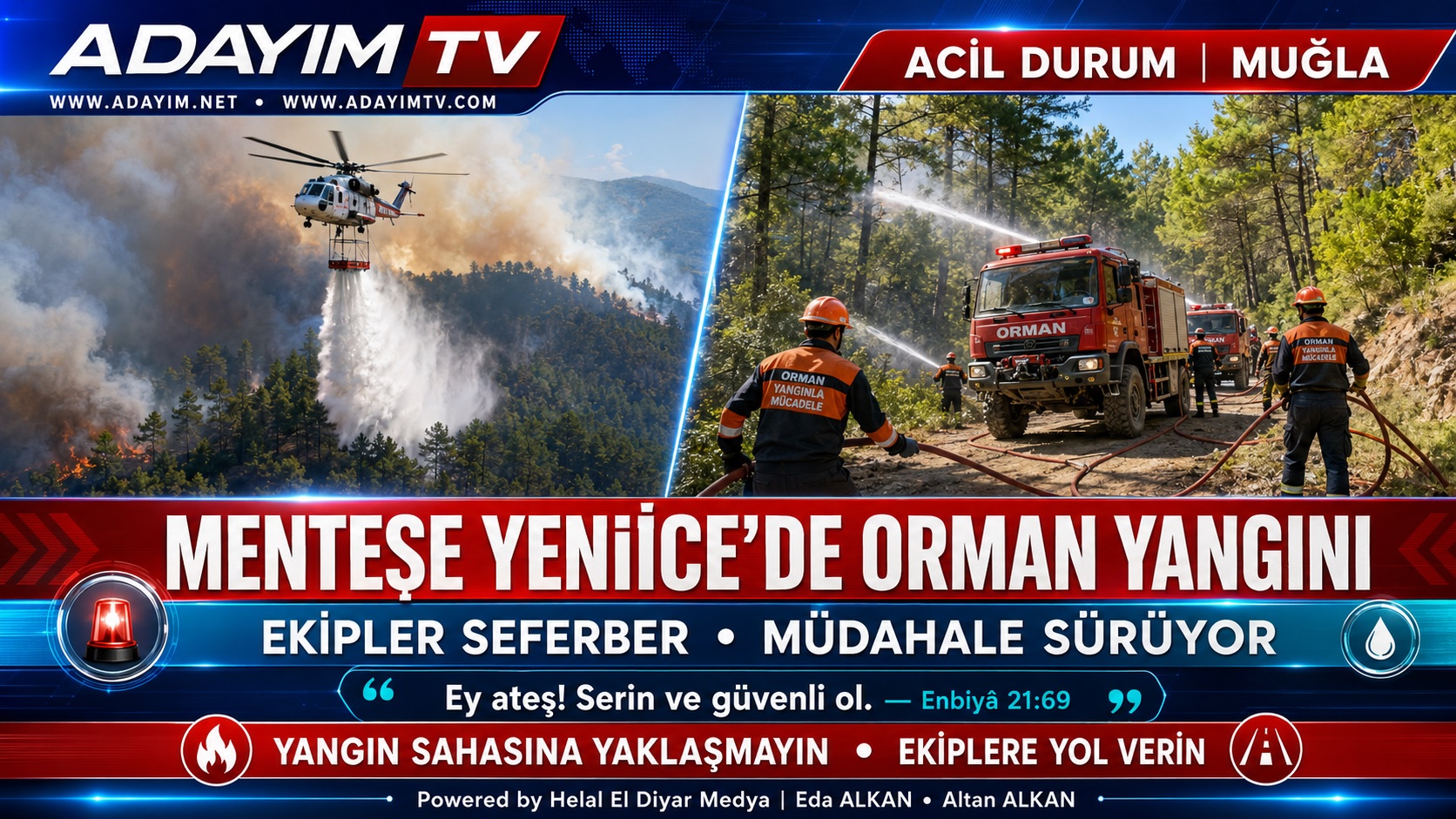 SON DAKİKA | MUĞLA’DA ORMAN YANGINI: MENTEŞE YENİCE’DE HAVADAN VE KARADAN MÜDAHALE