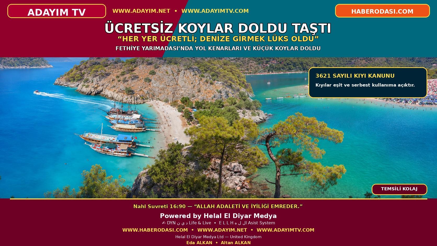 🏖️ Fethiye’de ücretsiz koylar doldu taştı. Denize Girmek Lüks mü Oldu?
