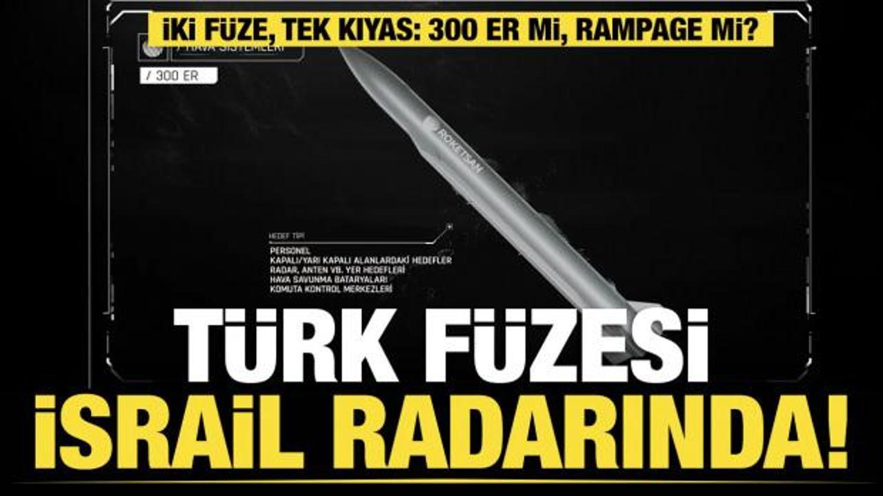 Türk füzesi İsrail radarında! "Bizim füzemizi geride bıraktı"