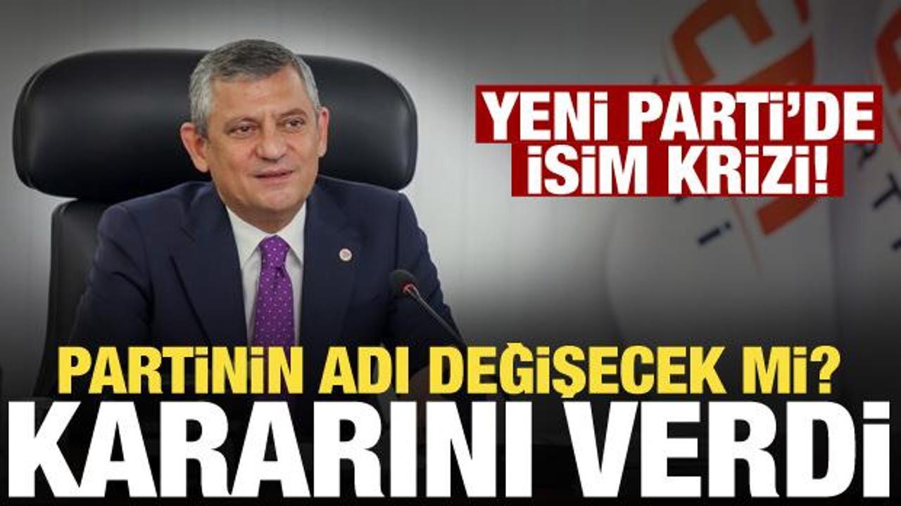 Yeni Parti isim değişikliği için kararını açıkladı!