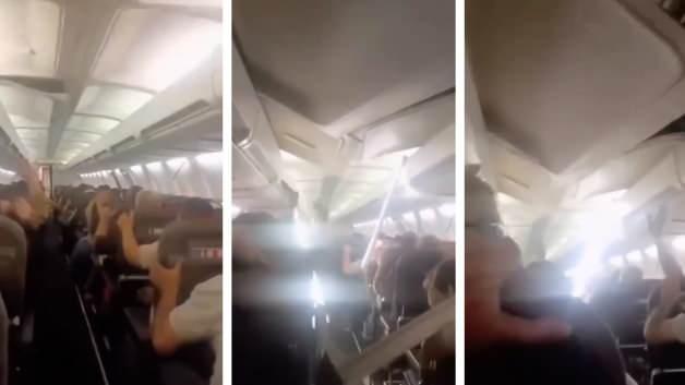 İran'da korku dolu anlar: Boeing 737 acil iniş yaptı, tavan panelleri çöktü