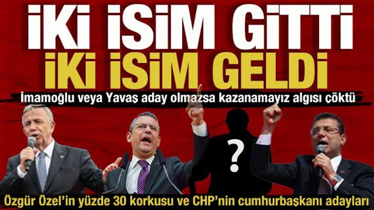 Cumhurbaşkanlığı yarışında Yavaş ve İmamoğlu devre dışı kalınca yeni isimler yerini aldı