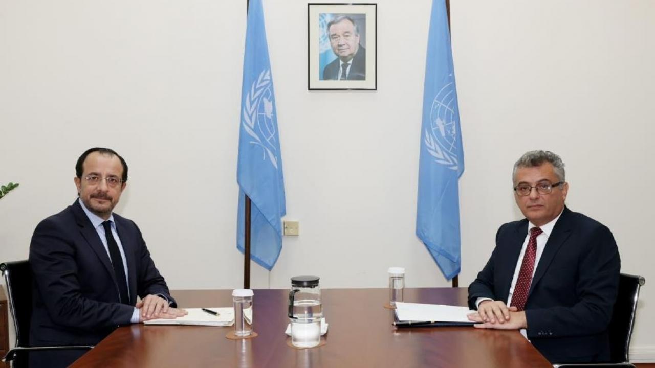 KKTC Cumhurbaşkanı Erhürman, Rum liderle görüştü