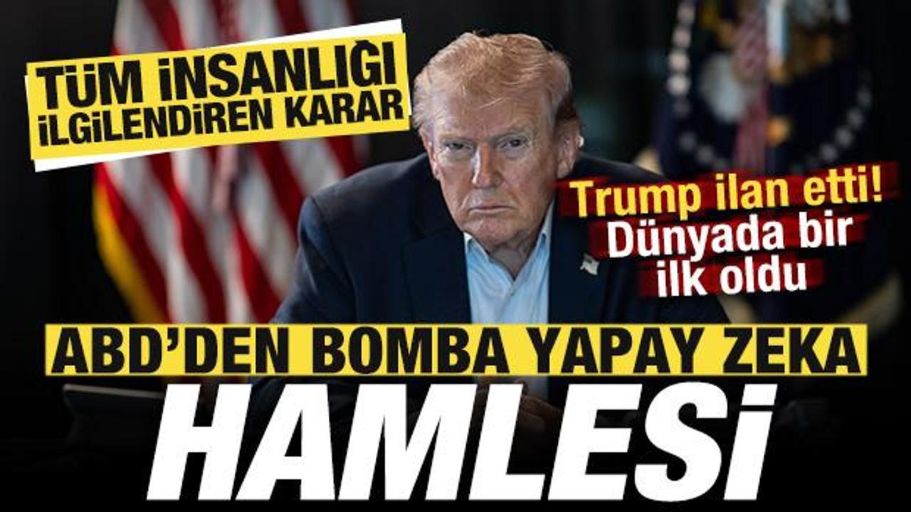 Trump ilan etti! ABD'den bomba yapay zeka hamlesi! Tüm insanlığı ilgilendiren karar
