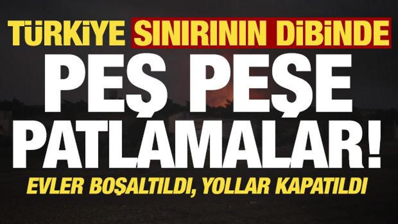Son dakika: Türkiye sınırının dibinde peş peşe patlamalar! Harekete geçildi...