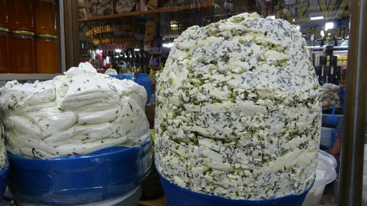 Meşhur otlu küp peyniri tezgâhlarda! Kilosu 800 TL