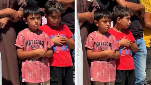 Katil İsrail saldırısı sonrası babalarını kaybeden çocukların görüntüsü yürekleri dağladı