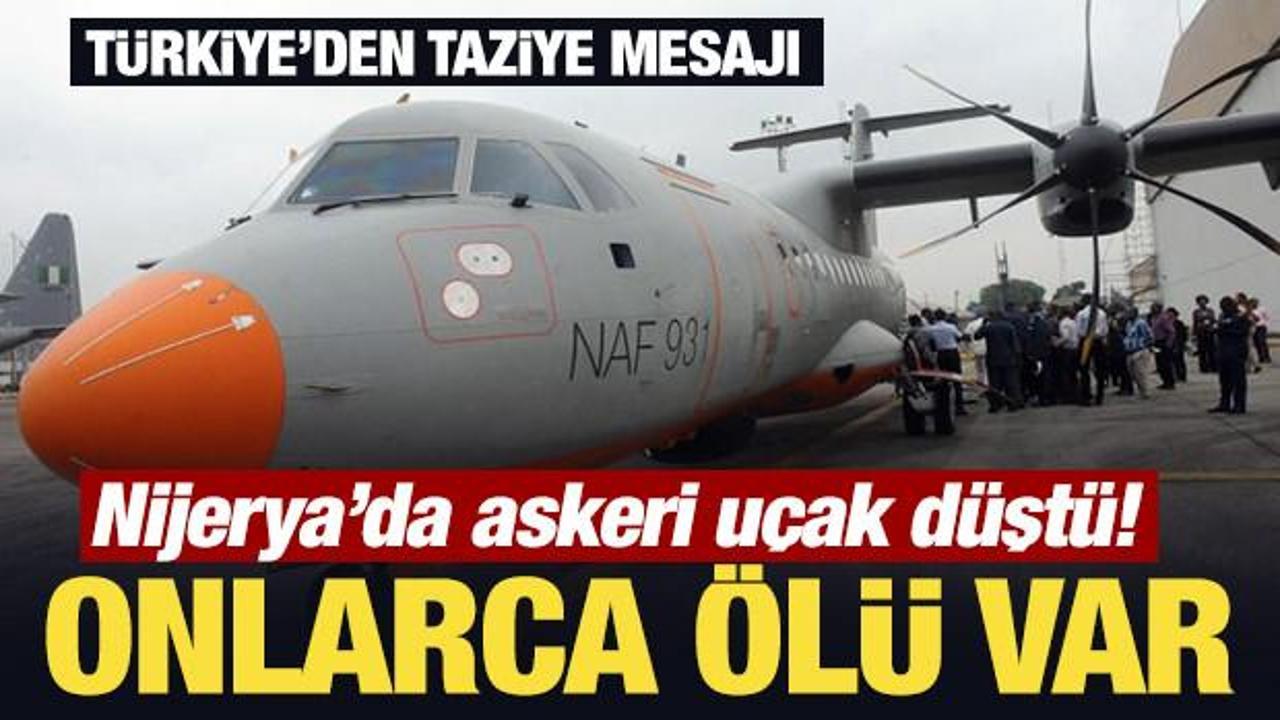 Nijerya’da askeri uçak düştü! Onlarca ölü var